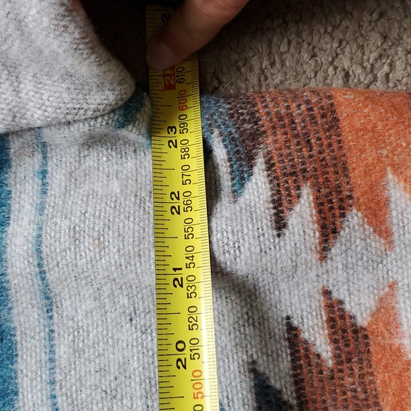 Blue B Women's Pendleton Wool Blend Western Cawl Neck Spring Jacket Coat Size S - Picture 12 of 13